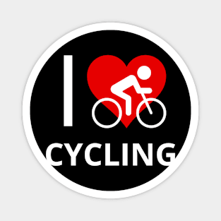 I Love Cycling Magnet